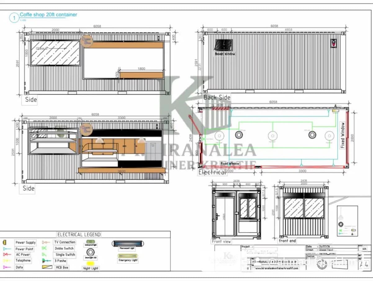 Container coffee shop dan cafe — PT Kiranalea — foto 2