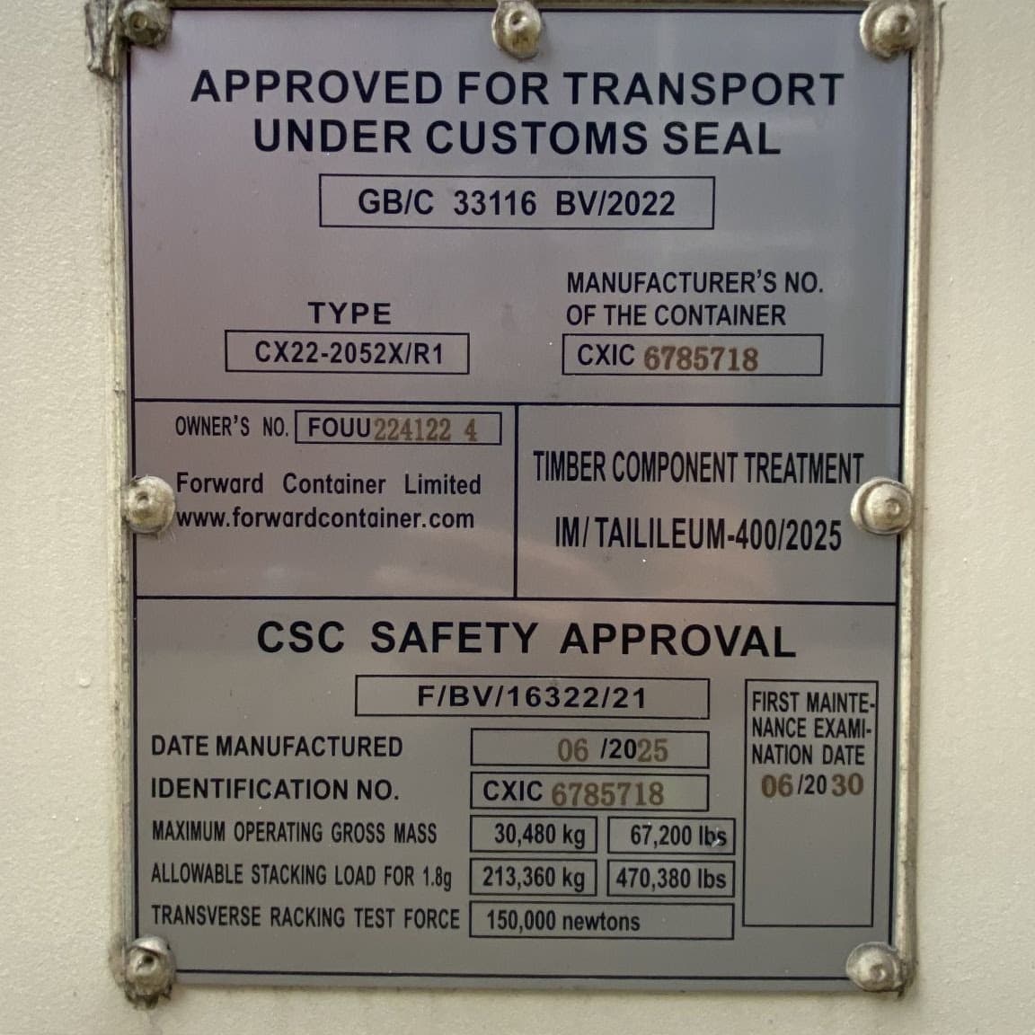 Kontainer brandnew certified 20ft proyek Sinspac — PT Kiranalea — foto 8
